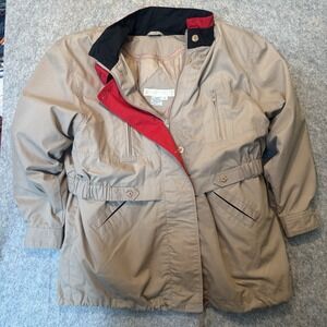 Architect Men's L Insulated Field Jacket Tan Zip Out Liner Retro 90s Workwear